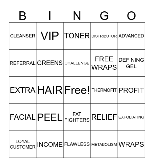 IT WORKS...MORE THAN JUST WRAPS Bingo Card