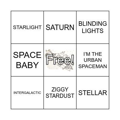 SPACE - ROUND 1 - COVER ALL Bingo Card