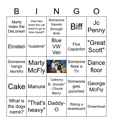 BACK TO THE FUTURE! Bingo Card