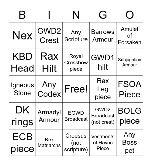 RD PVM Bingo Card