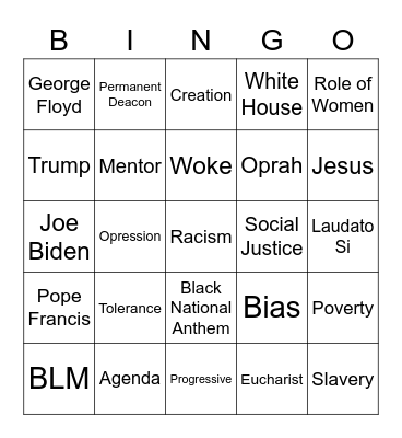 MTSPI '22 Bingo Card