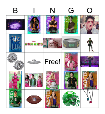 Zombies! Bingo Card