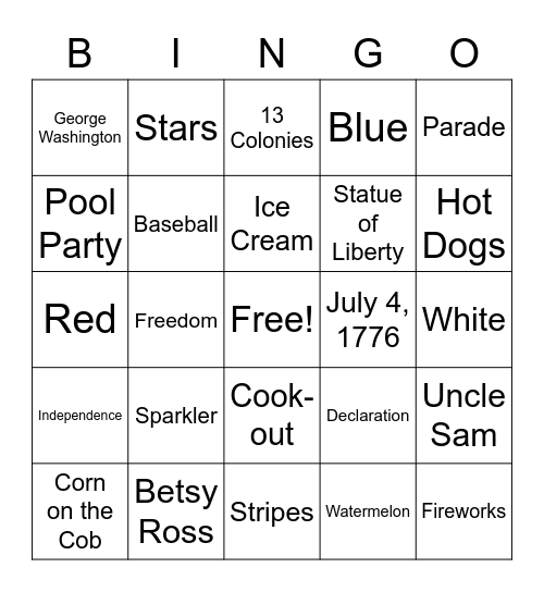 Happy Carnival! Bingo Card