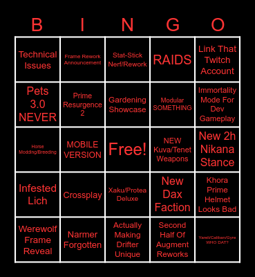 TENNOCON 2022 Bingo Card