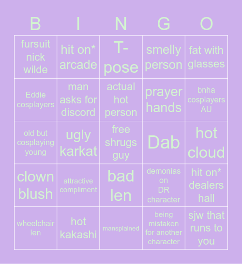 ★ ctcon bingo ★ Bingo Card