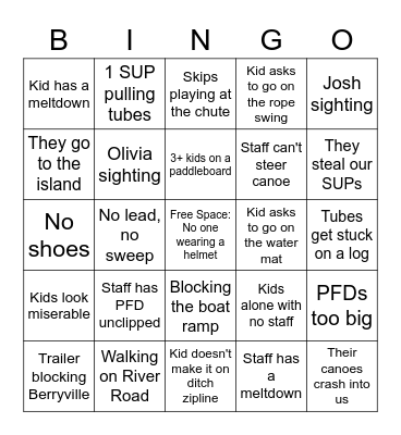 Bretton Woods Bingo Card