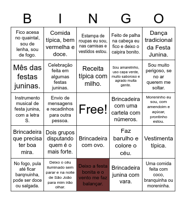 QUADRILHAS JUNINAS BEIJA FLOR DE JAGUARUANA/CE Bingo Card