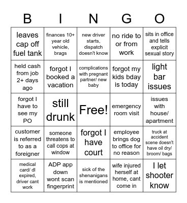 WEEK 2 Bingo Card