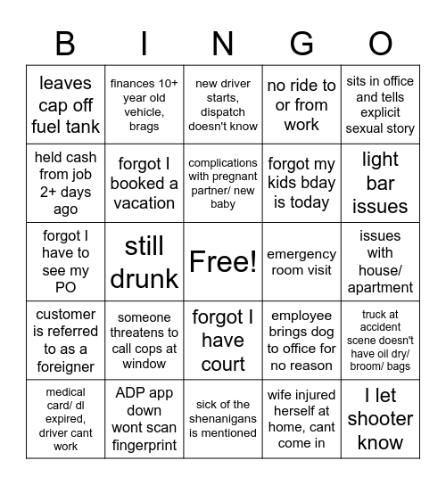 WEEK 2 Bingo Card