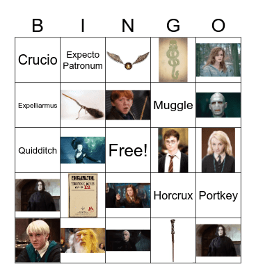 Harry Potter Bingo Card