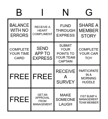 SUMMER BINGO Card