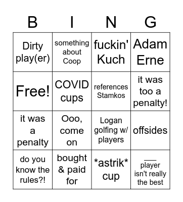 Bolts BING(O) w/ Mike Bingo Card