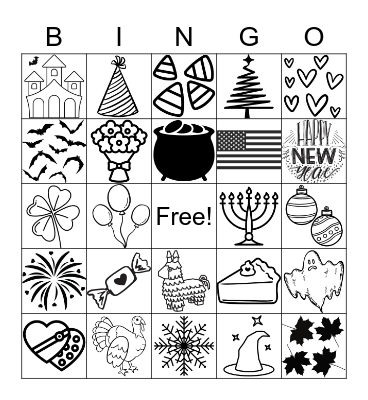Holiday Bingo Card
