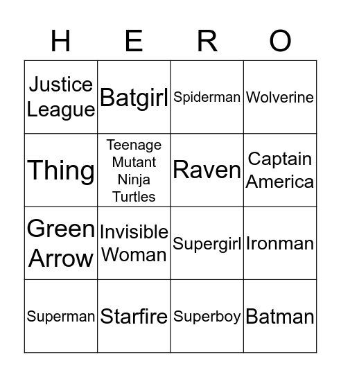 Customer Service Week 2015 Bingo Card