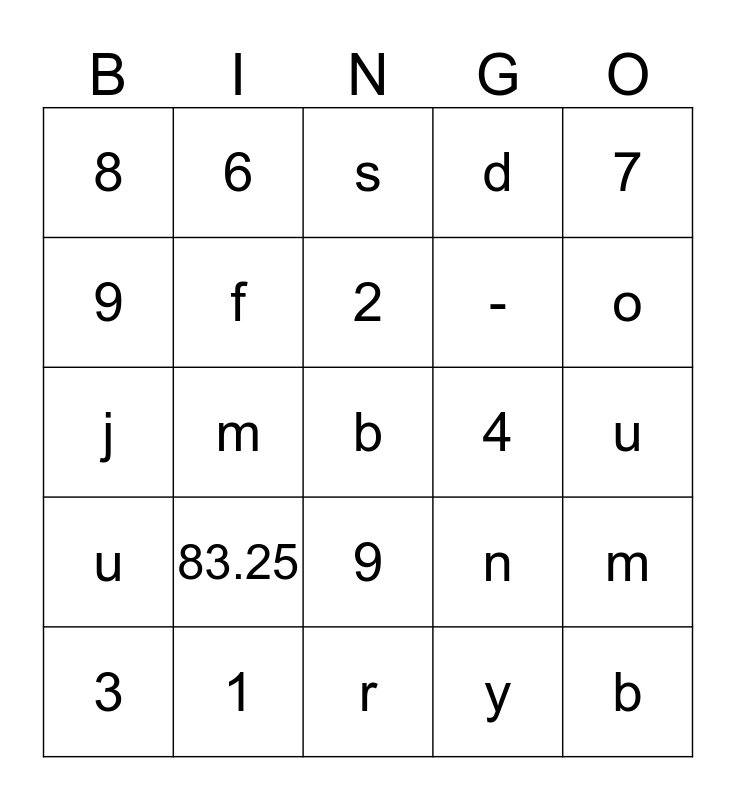 Unit 2 TEST Review Bingo Card