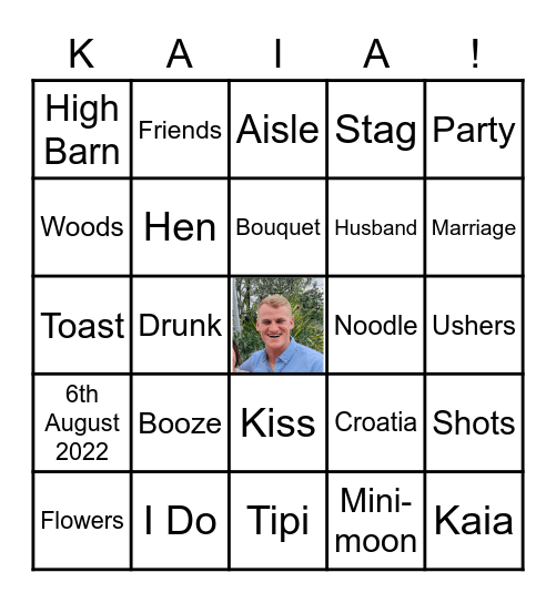 Kaia's Manchester Hen Party Bingo Card