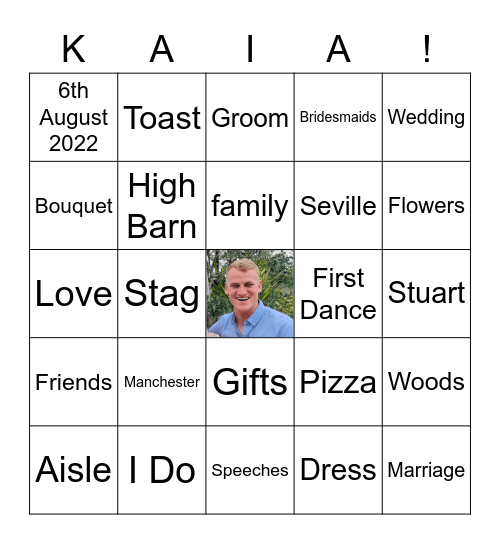 Hen Party Bingo Card