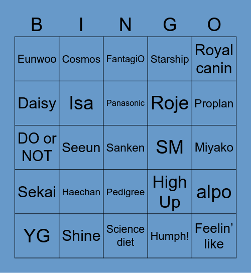 🐨 Bingo Card