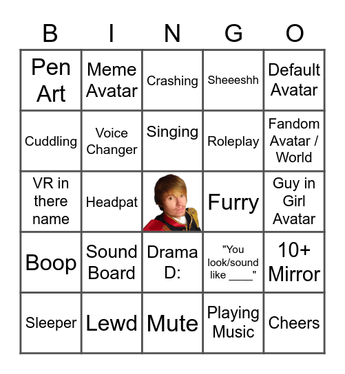 Skruk's VRChat Bingo Card