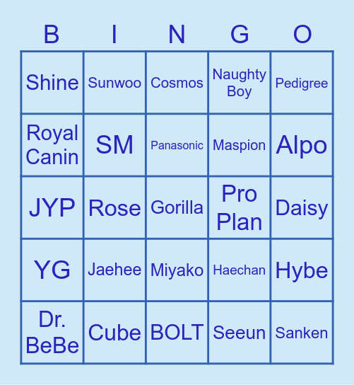 HAECHAN BINGO Card