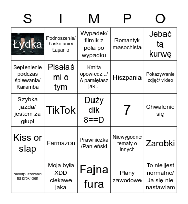 Lovelas time Bingo Card