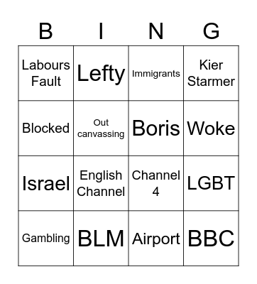 Benton Bingo Card