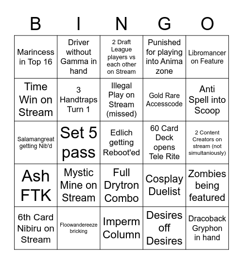 NAWCQ Bingo Card