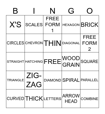 Line Bingo Card