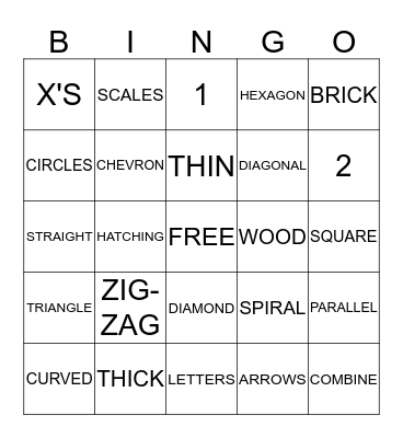 Line Bingo Card