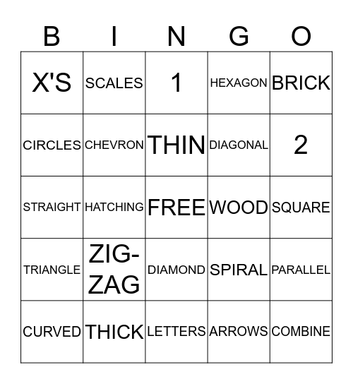 Line Bingo Card