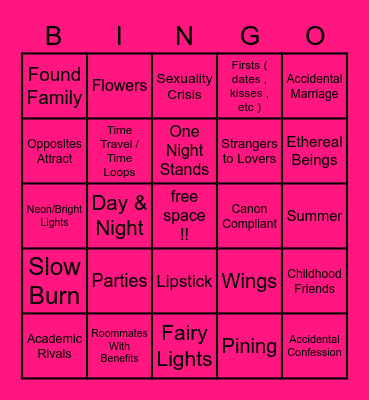 ACE HAN Bingo Card