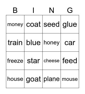 PMR3B Bingo Card