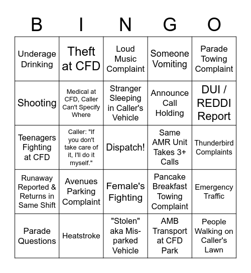 Frontier Days 2 Bingo Card