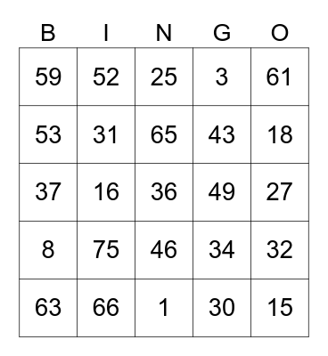 MarioMart Round 2 [Numbers] Bingo Card