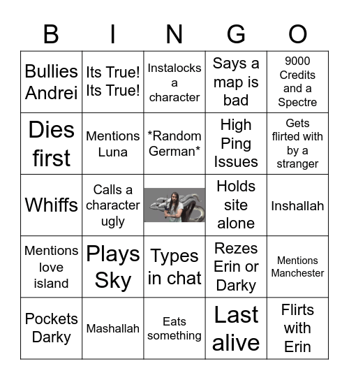 Jade Bingo Card