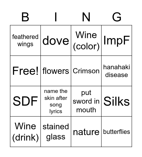 lili is best Bingo Card