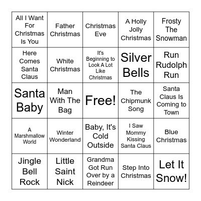 Christmas Bingo Card