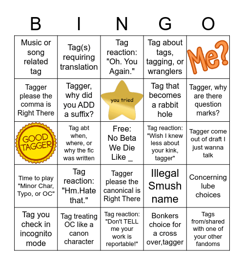 Multi-Bin Freeform Shoveling Bingo Card