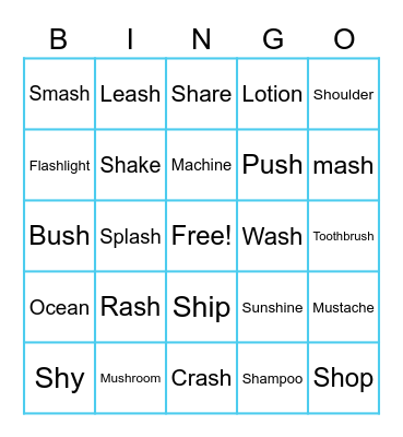 SH Bingo Card