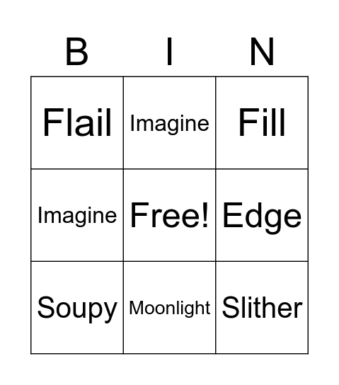 Magic Tree House - Book 2 - Chapter 8 Bingo Card