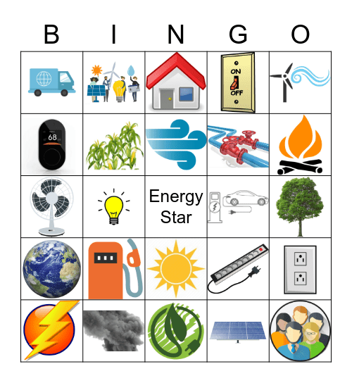 Madison Gas & Electric Bingo Card