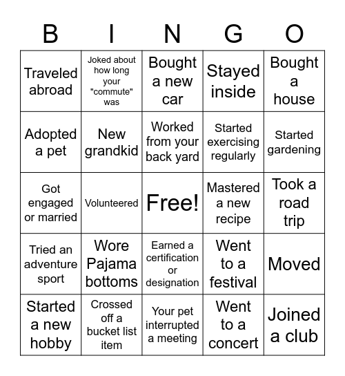 office bingo game
