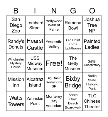 Fun times Bingo Card