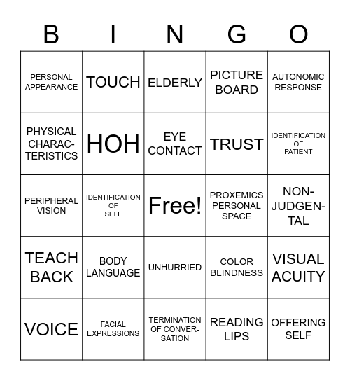 Free Printable Therapeutic Bingo Games