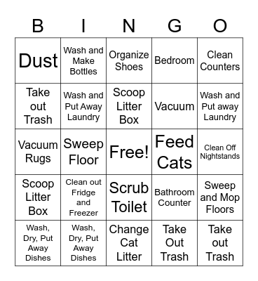 Fun Time Bingo Card