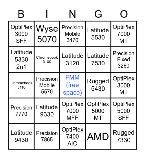CSG FMM Happy Hour Bingo Card