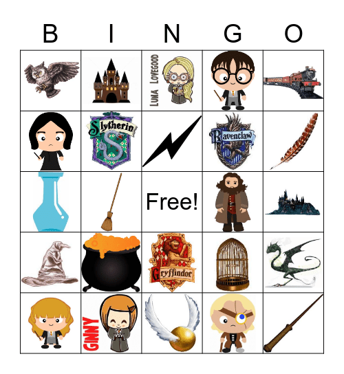 Harry Potter Bingo! Bingo Card