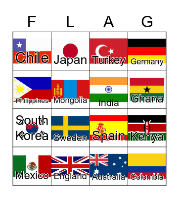 AROUND THE WORLD Bingo Card