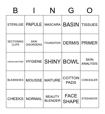 The Beauty Suite Bingo Card