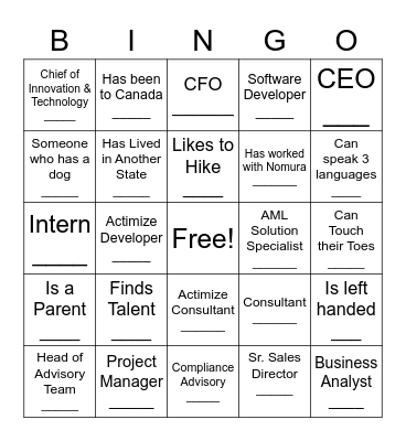 Matrix-IFS People Bingo Card